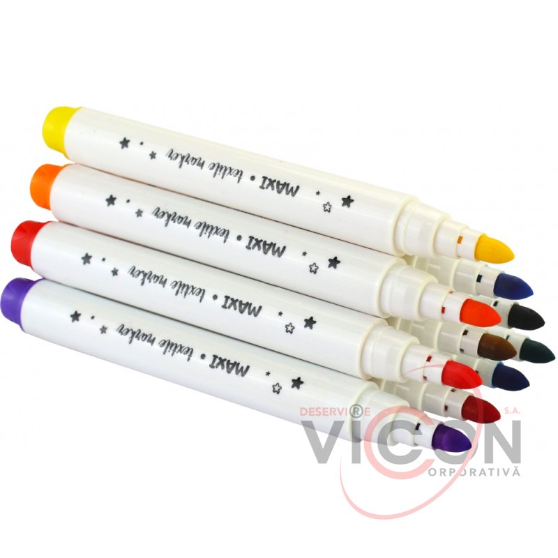 Не смывающиеся маркеры по ткани 12 цветов