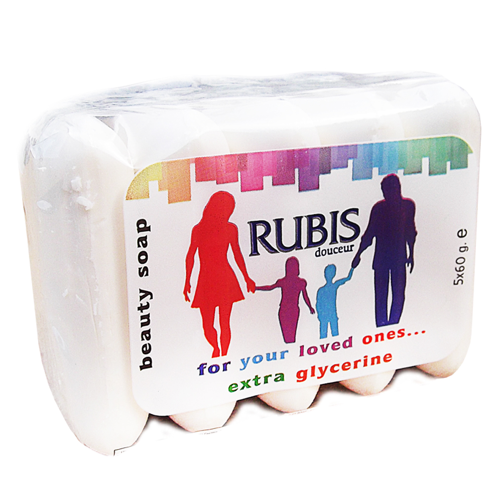 SĂPUN PARFUMAT, RUBIS, 5 X 60 G.
