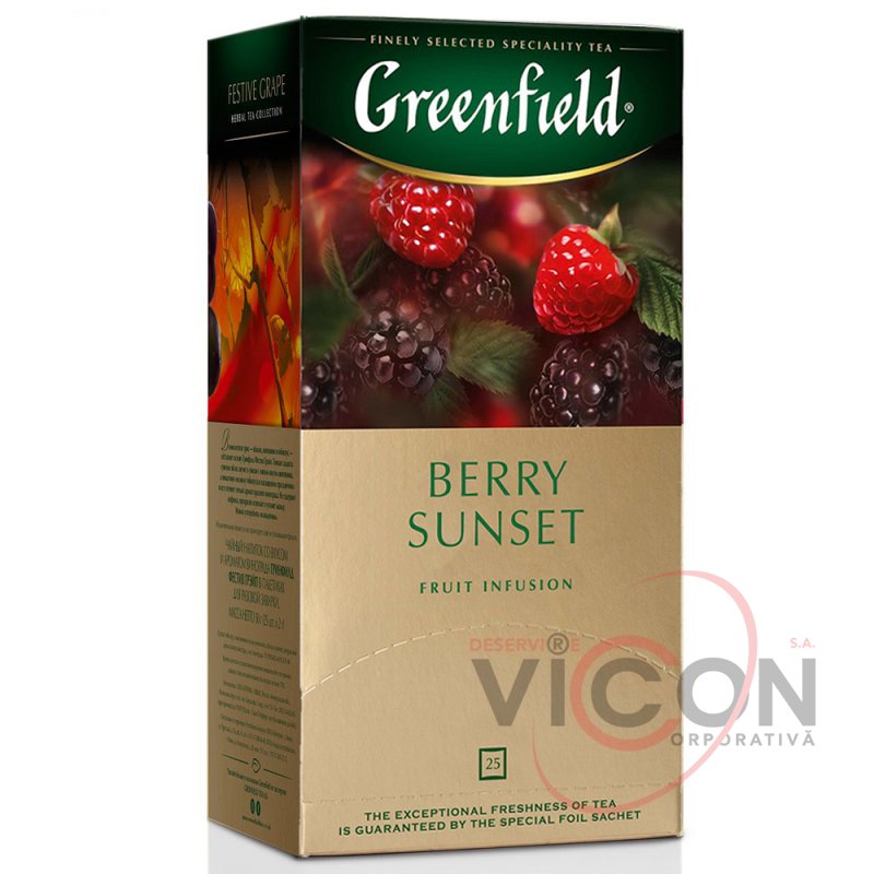 Greenfield Berry Sunset, чай фруктовый, 25 пак.