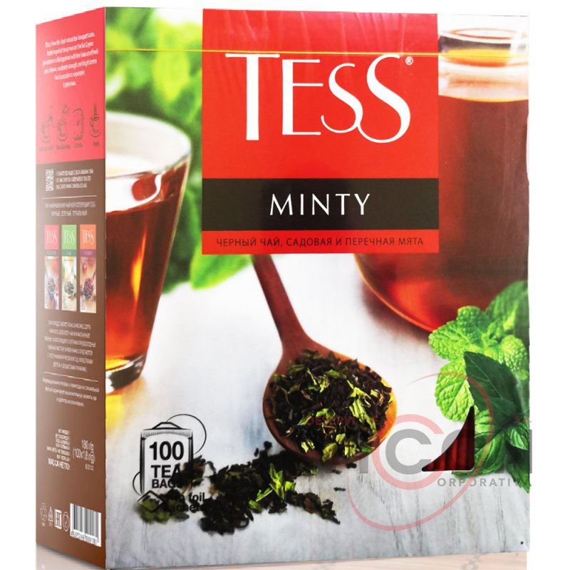 Чай TESS EARL MINTY 100 пак.