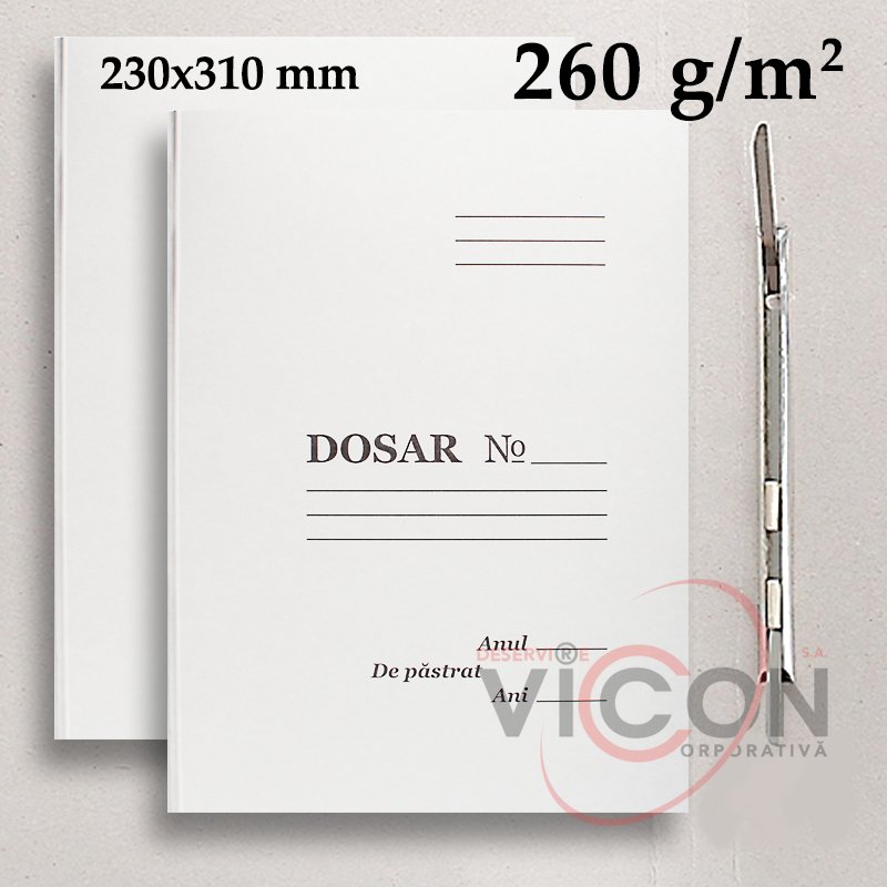 Папка-скоросшиватель, картонная, 230х310 мм, 260 gr/m2, VICCON